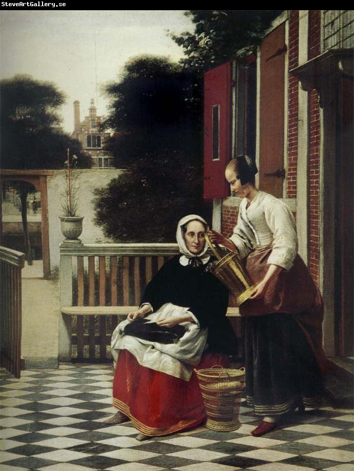 Pieter de Hooch Mirstress and Maid